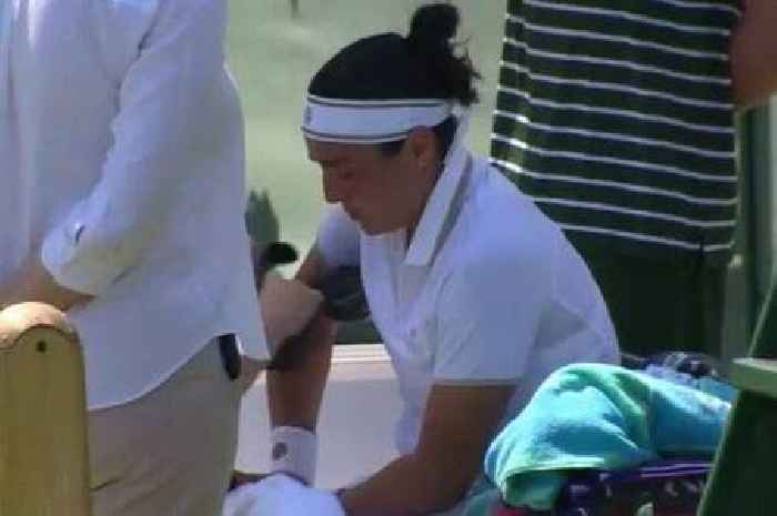 Ons Jabeur breaks down in tears and leaves court during Wimbledon first round match