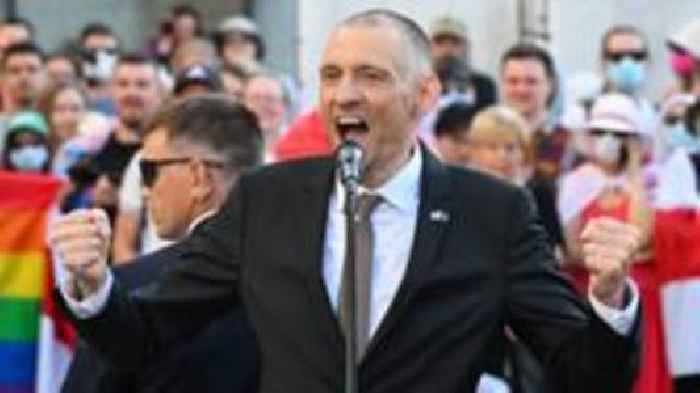 After five years in Belarus jail, opposition figure Tikhanovsky says he's not broken