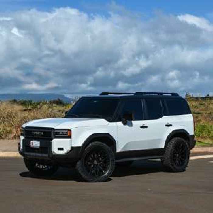 White and Black, Lifted Toyota Land Cruiser Looks Like an Off-Road Stormtrooper on 22s