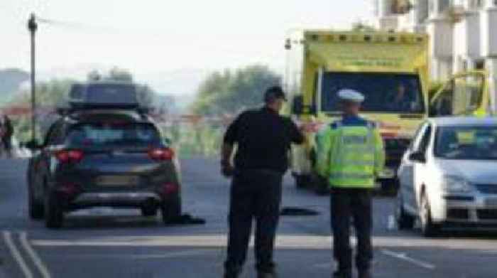 Girl, 4, in hospital after being hit by car
