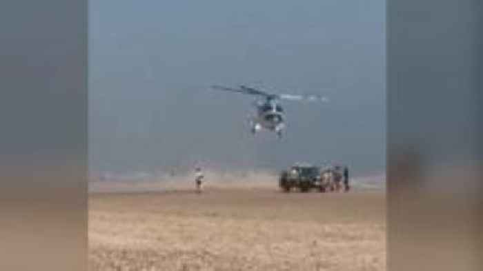 Two people rescued at sea at Camber Sands