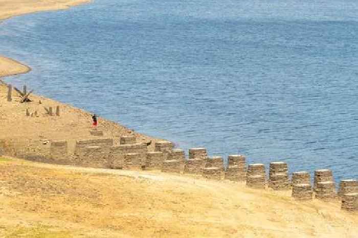 Extremely low rainfall leaves Derbyshire reservoirs very dry - in pictures