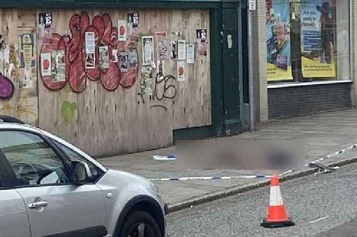 Live: Police cordon outside shop in Penzance town centre