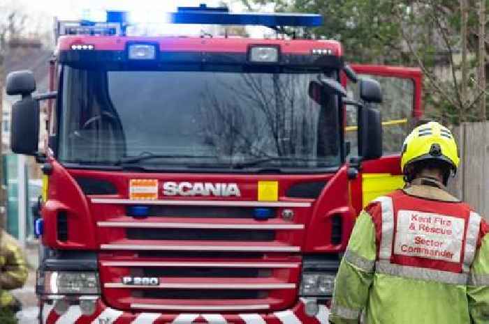 Two dogs die after mobile homes catch fire near Canterbury