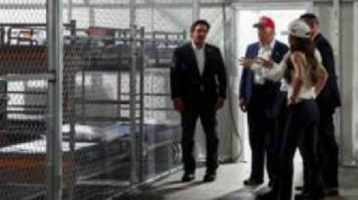Watch: President Trump tours controversial 'Alligator Alcatraz'