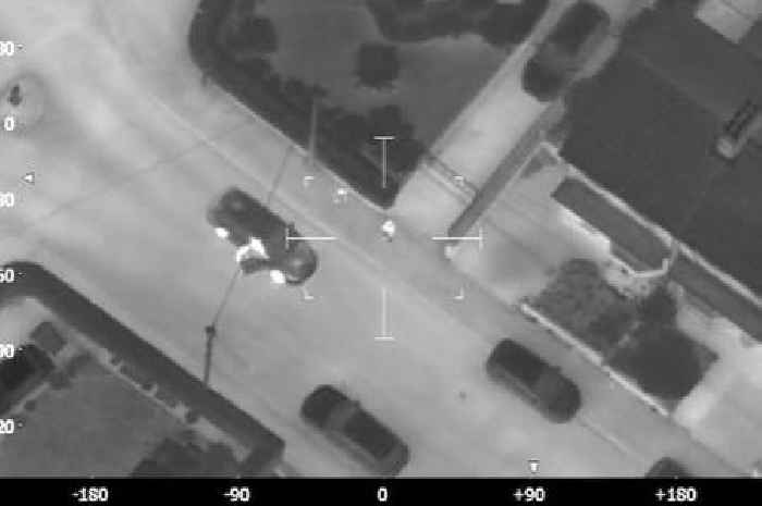 They tried to run but a police helicopter was watching