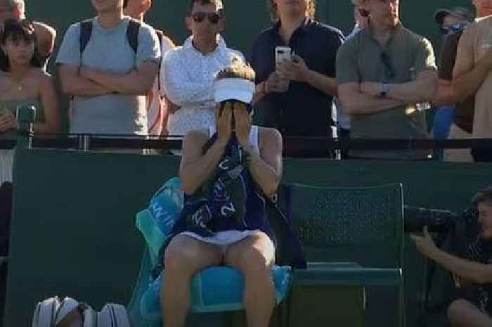 Wimbledon star in tears over 'crazy' fan as she tells umpire 'maybe he has a knife'