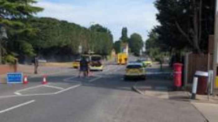 Boy hit by skip lorry left with serious injuries