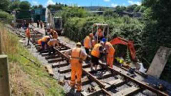 'Momentous day' as rebuilt line links with station