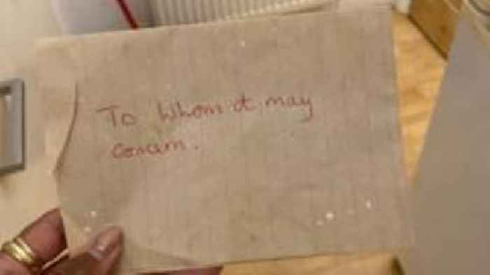 Woman discovers letter hidden in home for decades