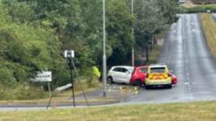 Police chase of suspected stolen car ends in crash