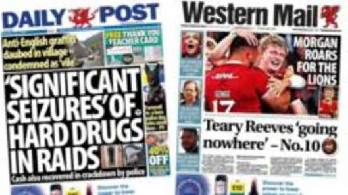 'Significant seizures' in drug raids and Morgan roars for Lions