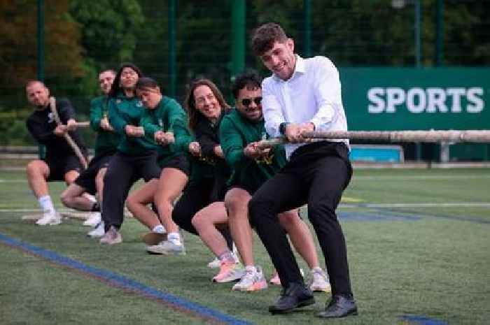 I tried tug of war in my office gear - I instantly regretted my decision