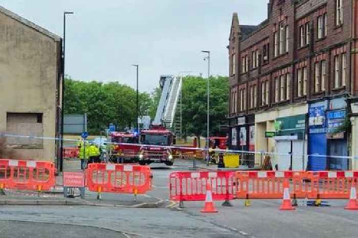 Longton fire: Crews spend 7 hours at blaze-hit building as town centre road shut
