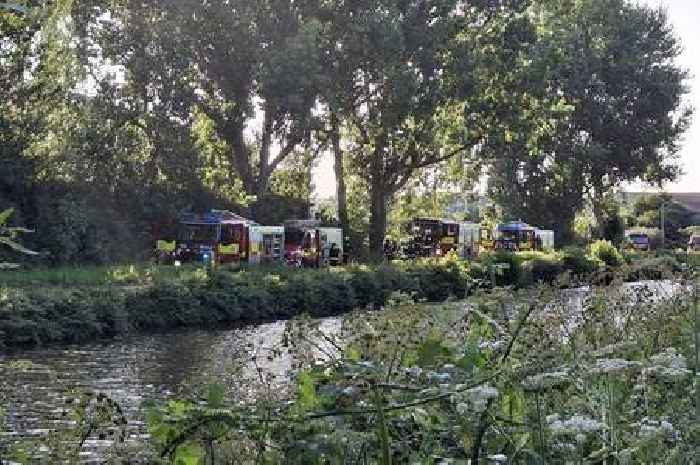 Live: Firefighters tackle large blaze next to Exeter canal