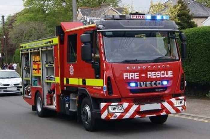 Person rescued from burning building in Somerset