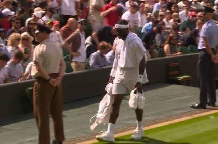 Wimbledon star sparks anger as he walks off court and BBC commentators ask 'what is going on?'