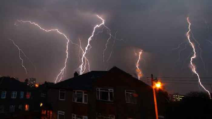 Yellow warning for thunderstorms issued for parts of England and Scotland