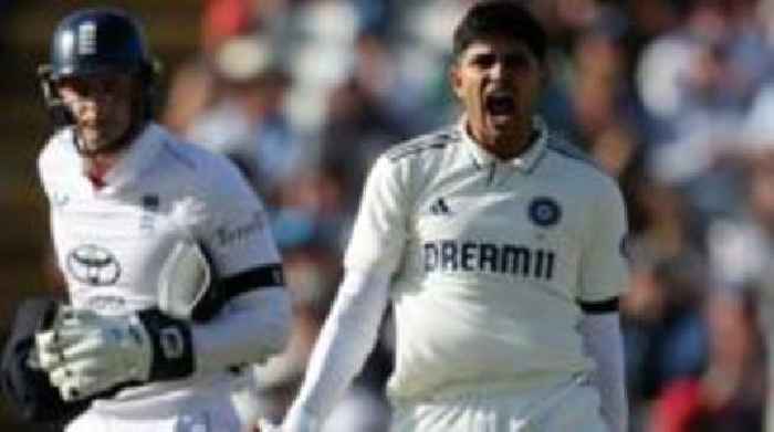 Gill century holds up battling England against India