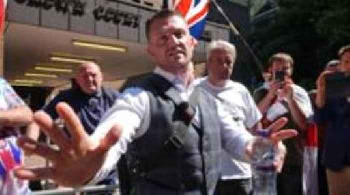 Tommy Robinson denies harassing journalists