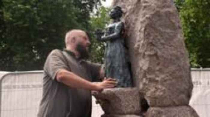 Statue of professional female gardener unveiled