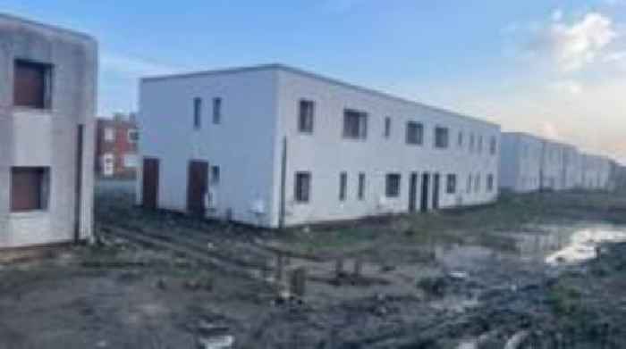 Derelict housing blocks set for demolition