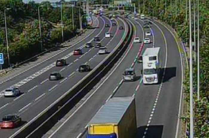 Live: M5 crash sees motorway traffic at a snail's pace