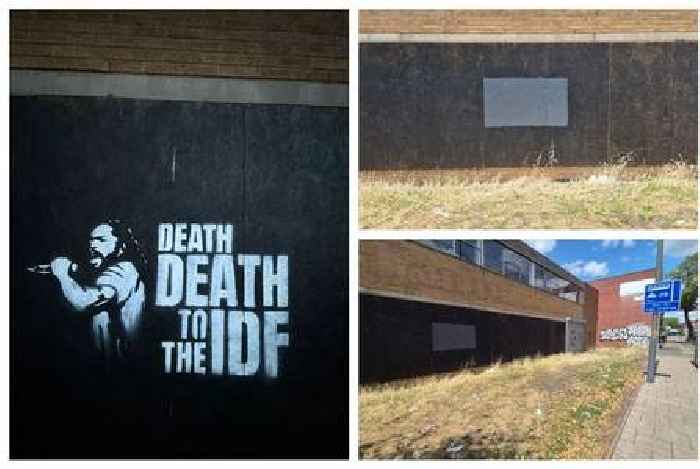 Anger over grafitti in Balsall Heath backing controversial Bob Vylan over IDF 'death' chant