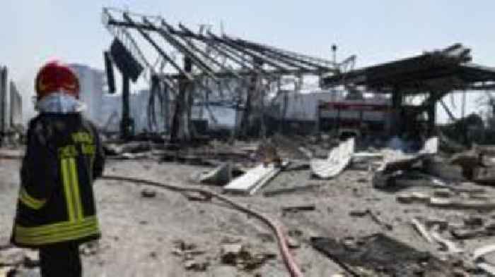 Explosion injures dozens at petrol station in Rome