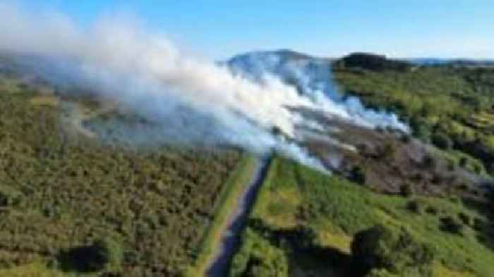 Outdoor fires warning after wildfire