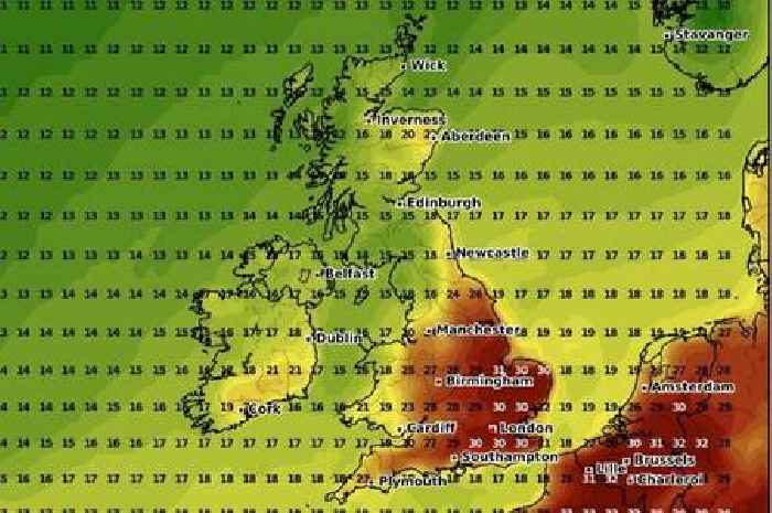 Weather maps pinpoint the next UK heatwave 36C scorcher