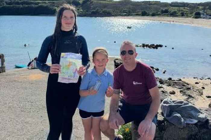 Family shares message in a bottle they found in UK holiday hotspot