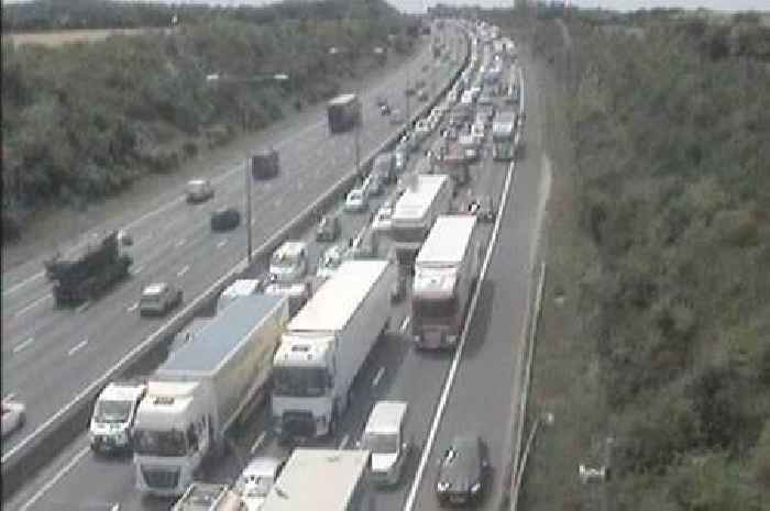 Live M25 updates as car and van crash stops traffic near Swanley Interchange
