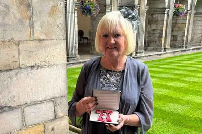 West Lothian woman's life-long commitment to athletics recognised with MBE presentation by the King