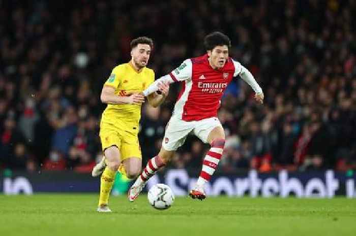 Takehiro Tomiyasu posts three-word tribute to Diogo Jota amid Arsenal contract announcement