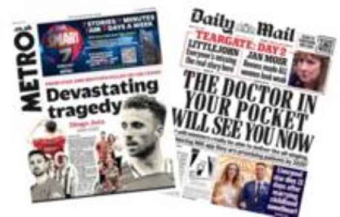 The Papers: 'Devastating tragedy' and 'Doctor in your pocket'