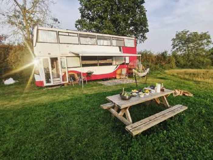 This Double-Decker Bus Was Turned Into a Stunning Home With Plenty of Surprise Features