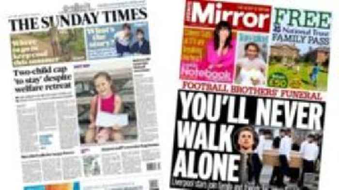 The Papers: 'You'll never walk alone' and 'swept away'