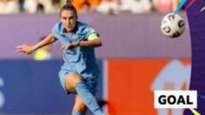 Miedema scores 100th goal to give Dutch the lead