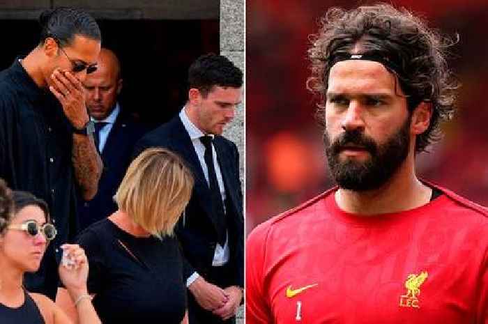 Alisson Becker's heartbreaking reason for missing Diogo Jota's funeral in Portugal