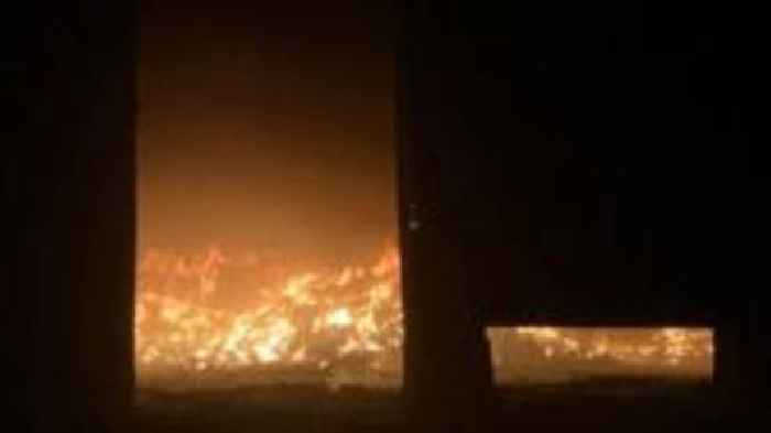 'Controlled burn' strategy at waste site fire