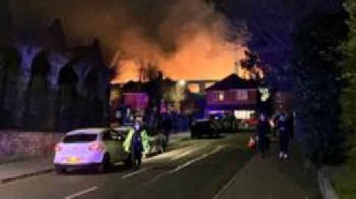 Fire and asbestos complicate factory demolition
