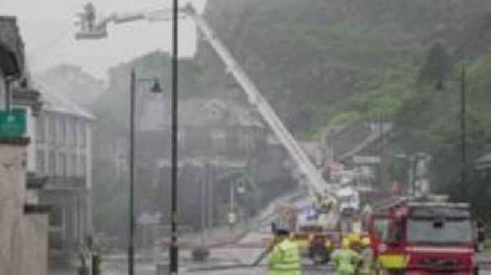 Investigation launched into fire at Gwynedd hotel