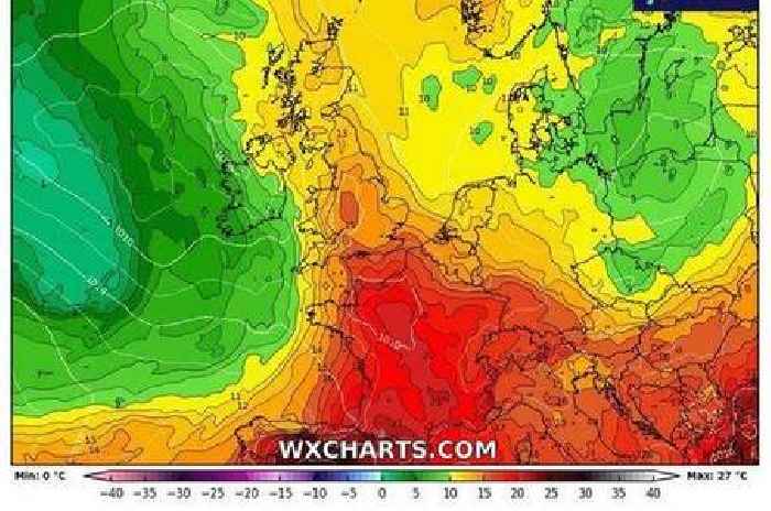 UK weather maps show England's next heatwave to last at least 10 days with highs of 32C