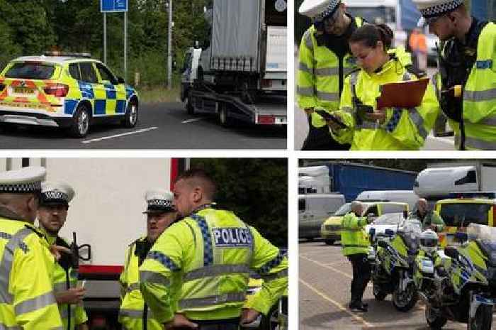 M6 blitz as 16 drivers in trouble, 54 truckers stopped and three arrests