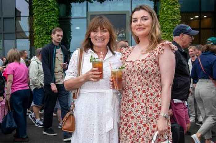 Lorraine Kelly stuns at Wimbledon with white summer dress alongside daughter