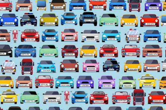 Only the most observant can spot the twin number plates in this traffic scene - can you?