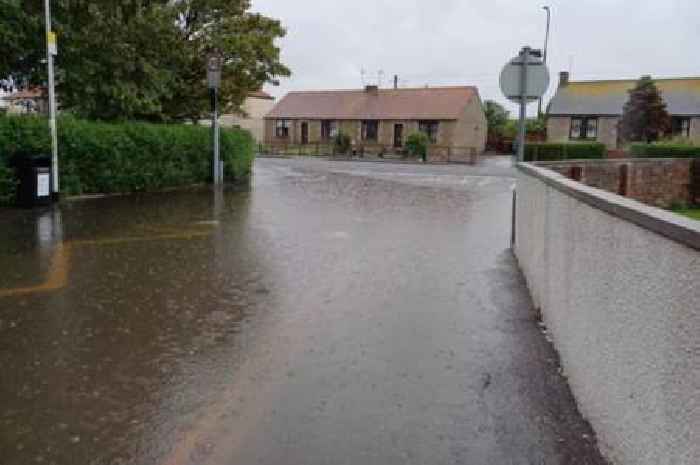 Scots teachers walk through raw sewage as 'human faeces flows down flooded street'
