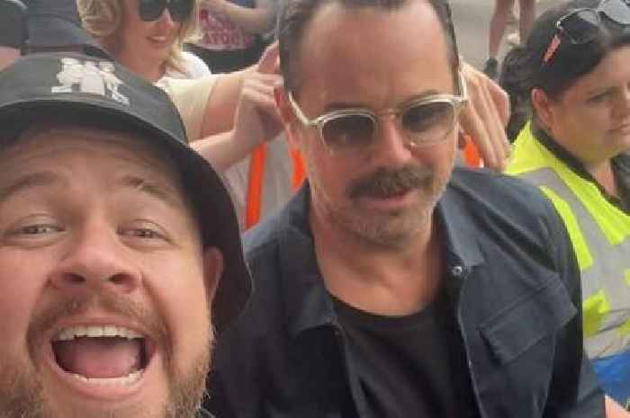 Two Doors Down star spotted with Danny Dyer at first night of Oasis reunion tour