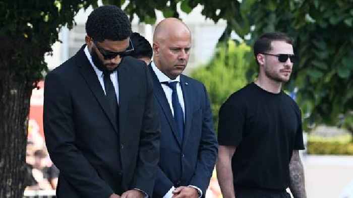 Liverpool stars join mourners as Diogo Jota and Andre Silva buried in Portugal
